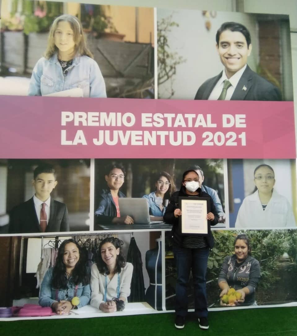 Esta semana ganó el Premio Estatal de la Juventud | Foto: Cortesía