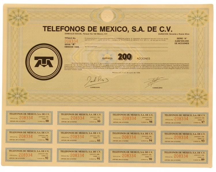 cuanto valen las acciones de telmex 2021 donde vender precio 2