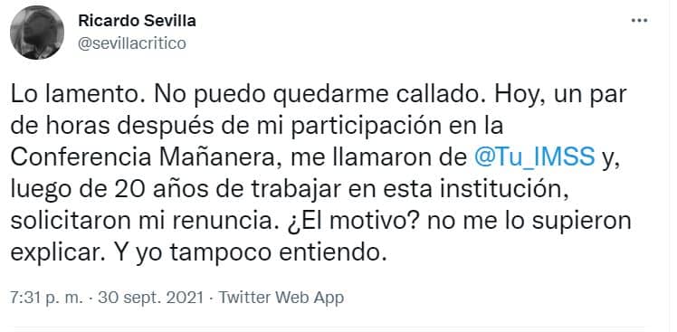 Reportero que llamó pendejo a AMLO denuncia que fue despedido del IMSS 3
