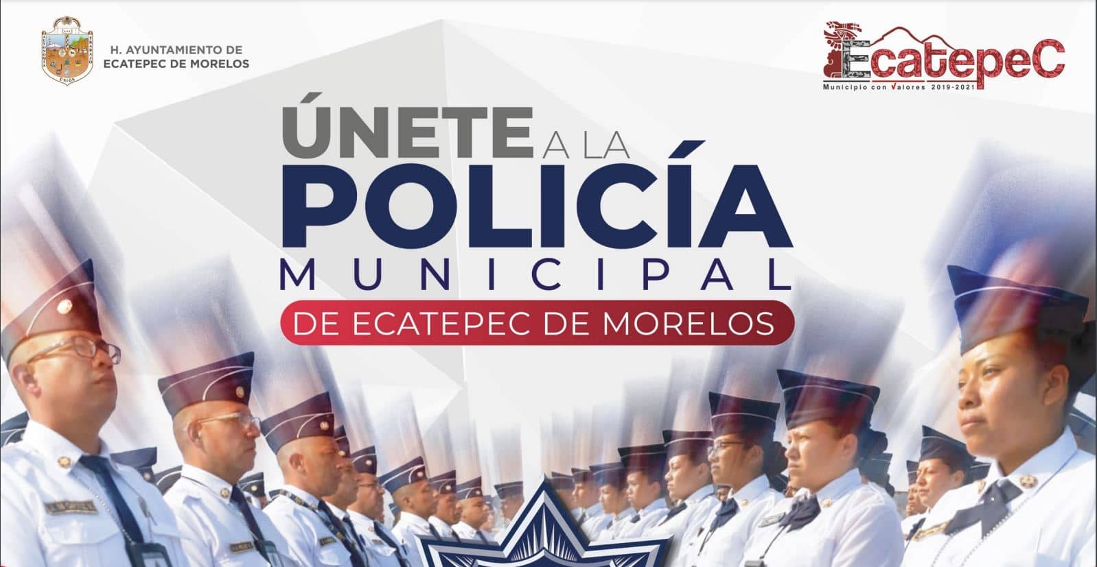 Consulta la convocatoria de la Policía Municipal de Ecatepec | Foto: Gobierno Ecatepec