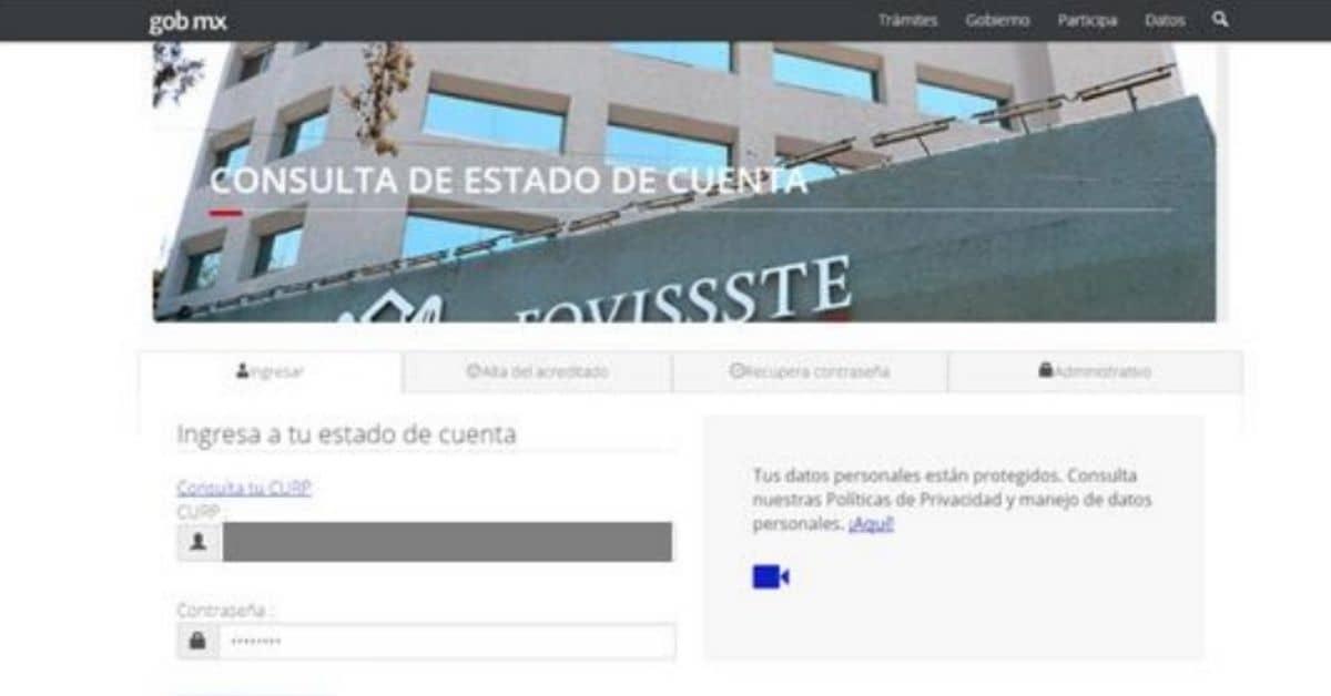 ver estado de cuenta fovissste