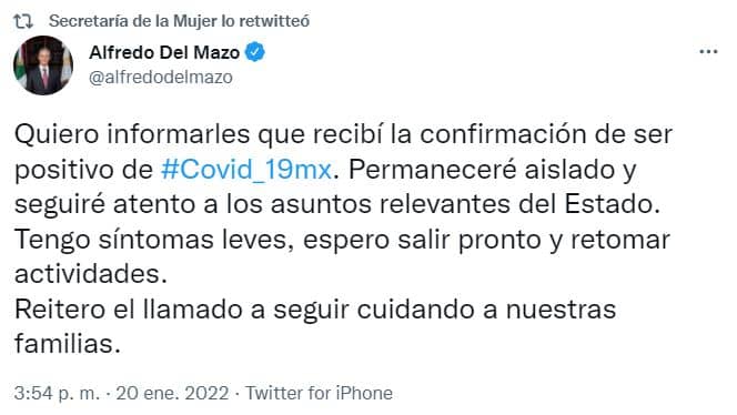 alfredo del mazo positivo