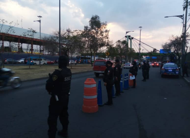 Retén policía