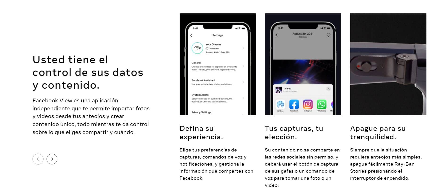 Ray Ban Stories Facebook lanza lentes que graban Cuándo llegarán a México 5