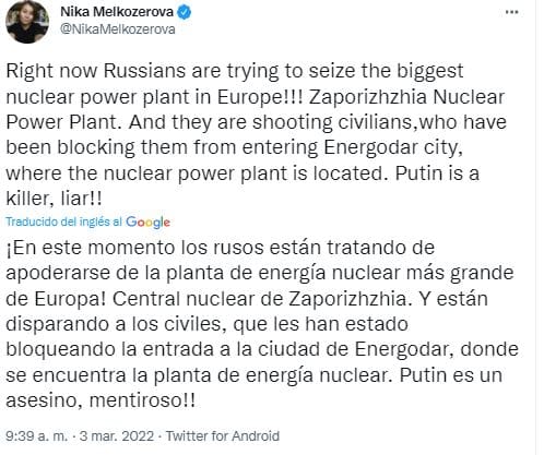 Rusia ataca la Central Nuclear de Zaporiyia, la más grande de Europa 2