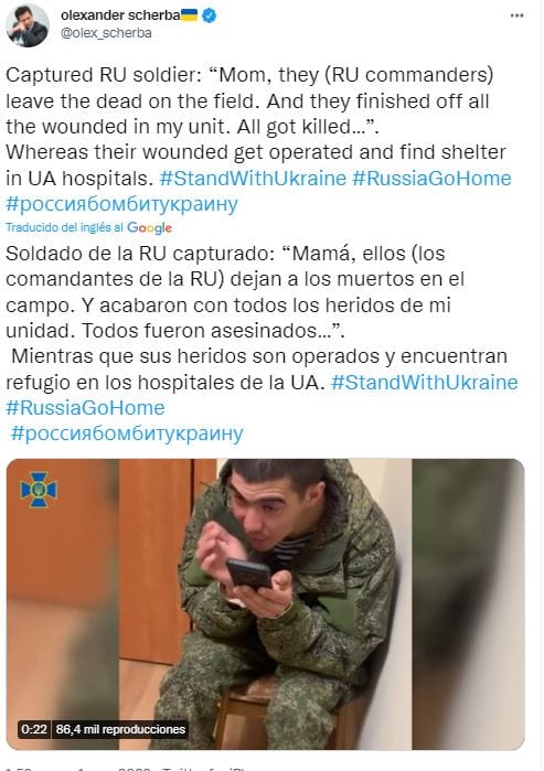 Ucrania se burla del ejército de Rusia con imágenes de la guerra 3