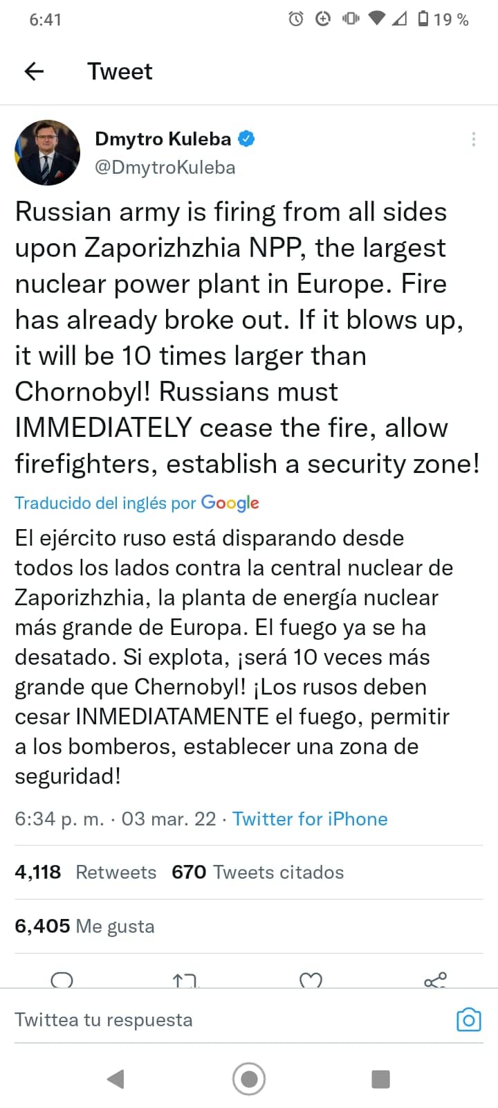 Rusia ataca la Central Nuclear de Zaporiyia, la más grande de Europa portada 5