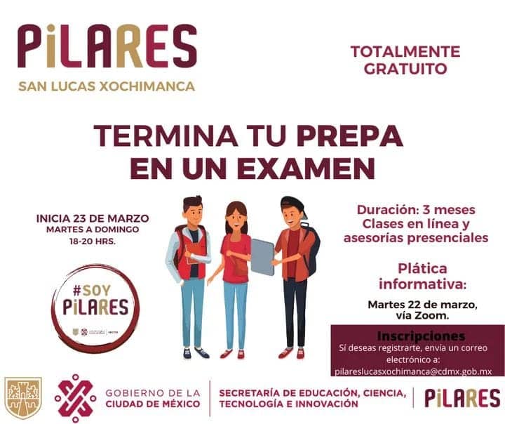Con este curso podrás acreditar la prepa en un solo examen | Foto: Fb Pilares CDMX