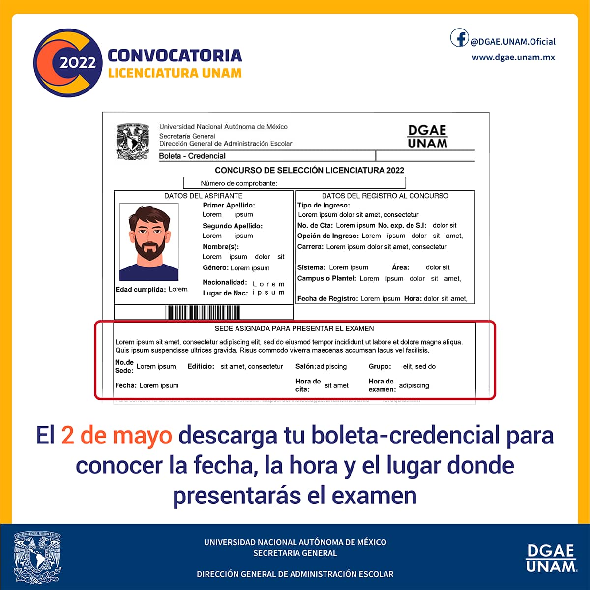 boleta credencial
