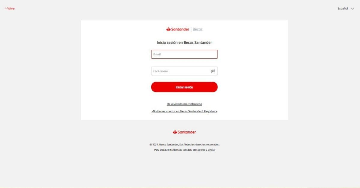 Becas santander 2022