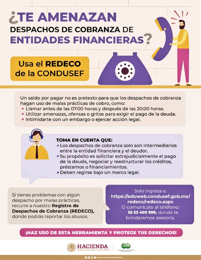Te llaman de cobranza hasta en domingo Así puedes evitarlo condusef twitter 6