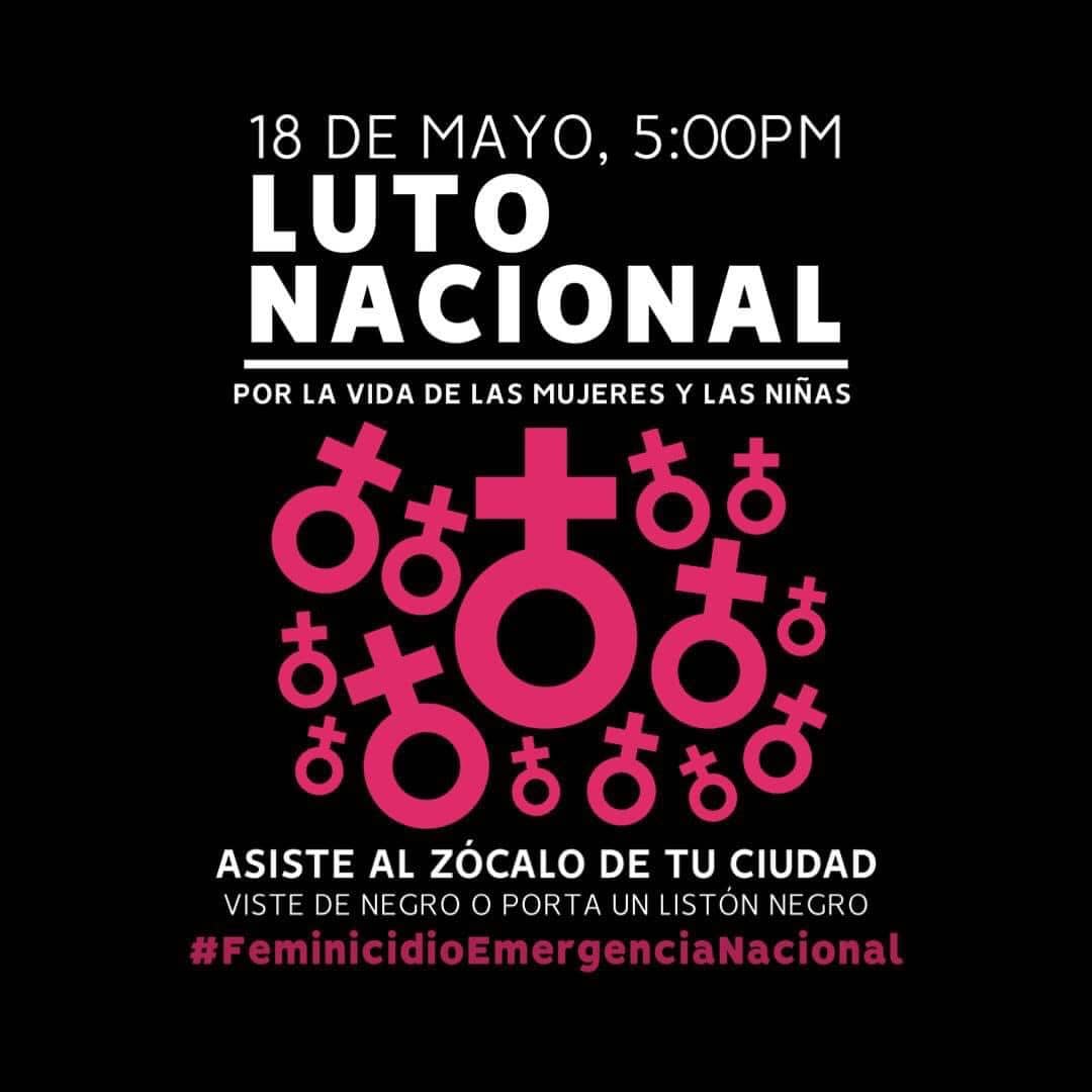 Para la movilización piden a las mujeres vestir de negro en señal de luto | Foto: Twitter Las Brujas del Mar