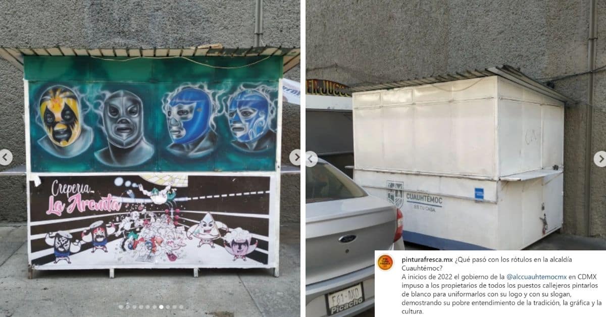 La alcaldía Cuauhtémoc elimina cientos de rótulos para poner logo de Sandra Cuevas 1
