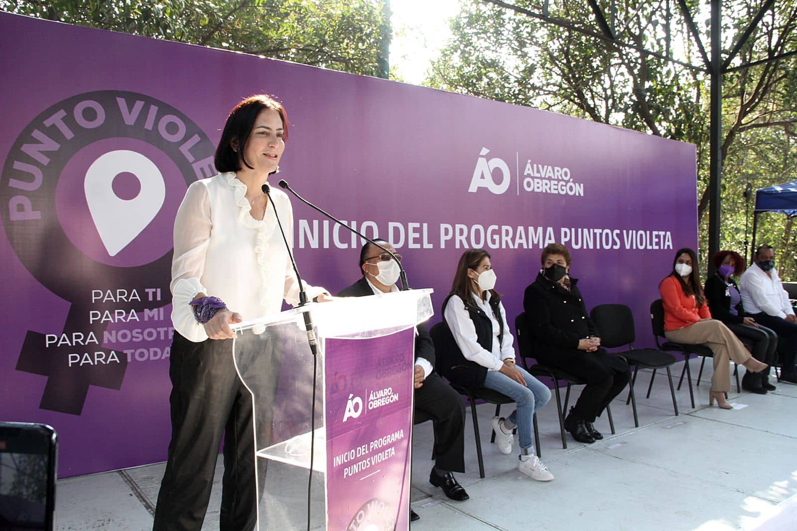 puntos violeta