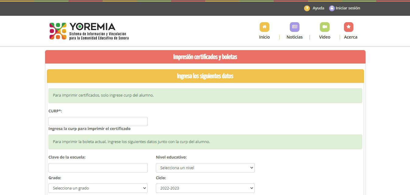 Yoremia calificaciones boleta 2025