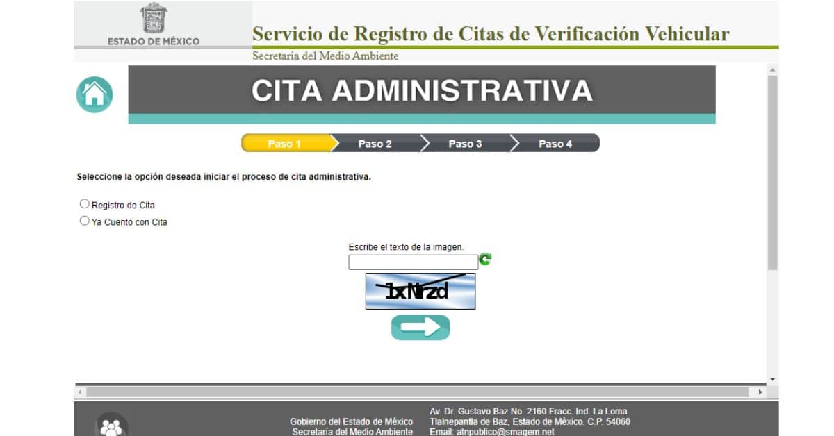 cita verificación Edomex 2025
