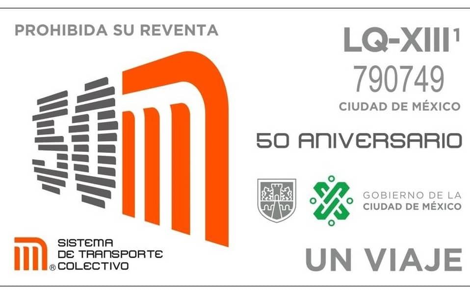 El Metro emitió un boleto conmemorativo
