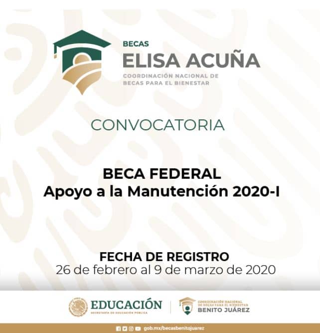 Becas Alisa Acuña Manutención 2020