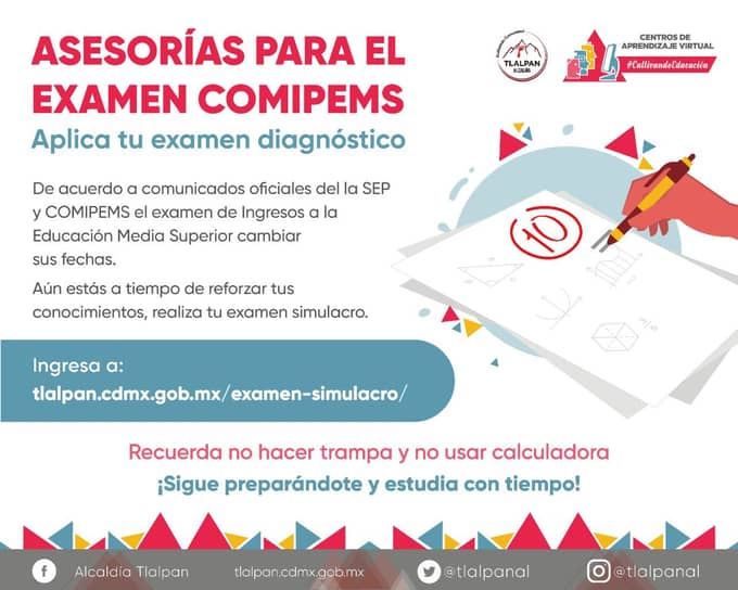 examen simulacro comipems 2020 tlalpan 2