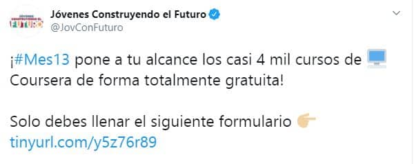 Son más de 4 mil cursos para los becarios de Jóvenes Construyendo el Futuro
