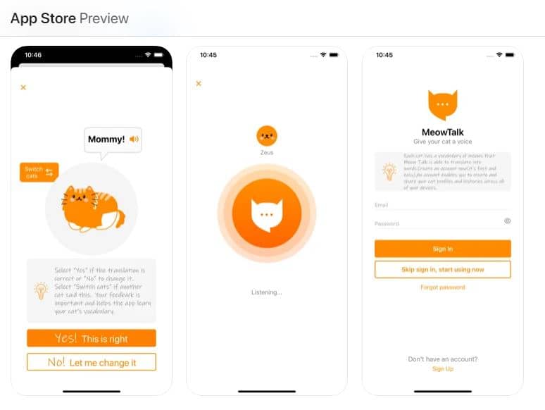 Meow Talk app para traducir maullido de gatos UNAM