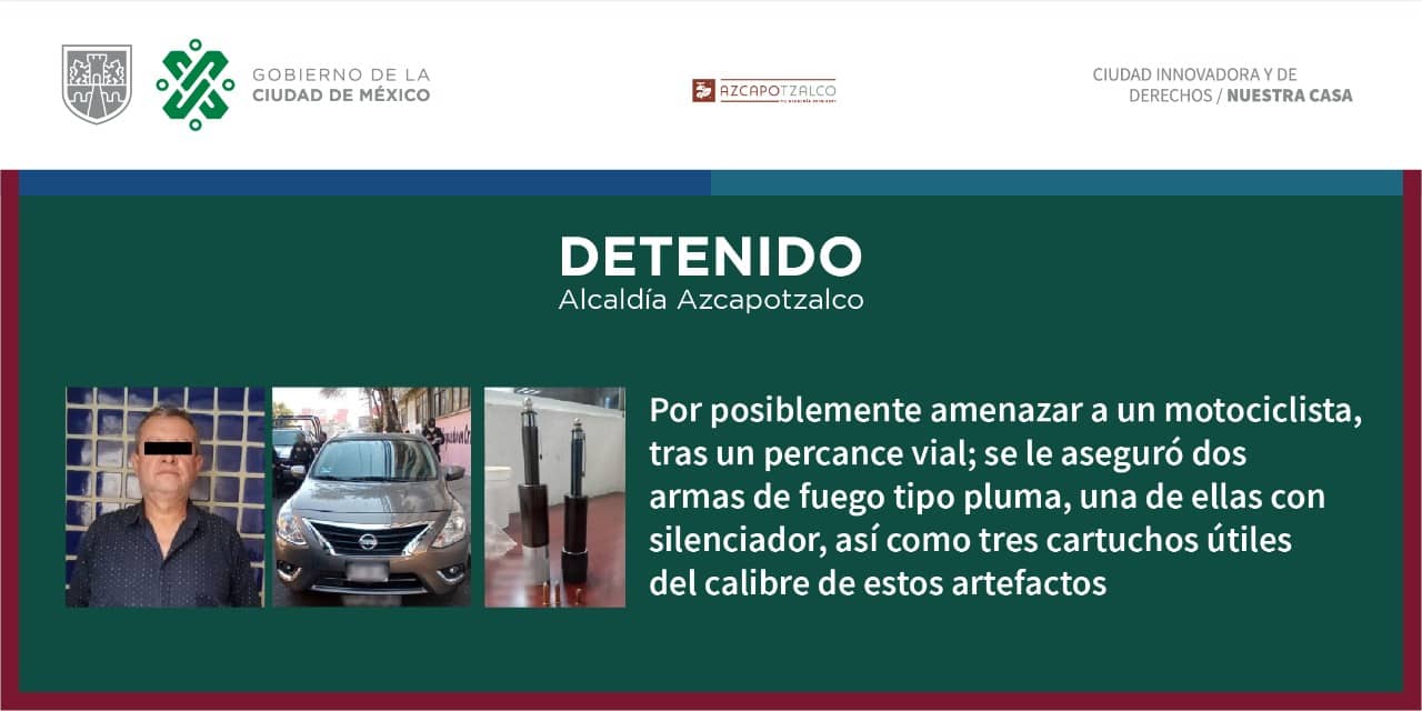 Seguridad en azcapotzalco detenidos informe policia 1