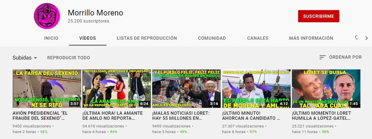 morrillo moreno fake news amlo antiamlo youtubers