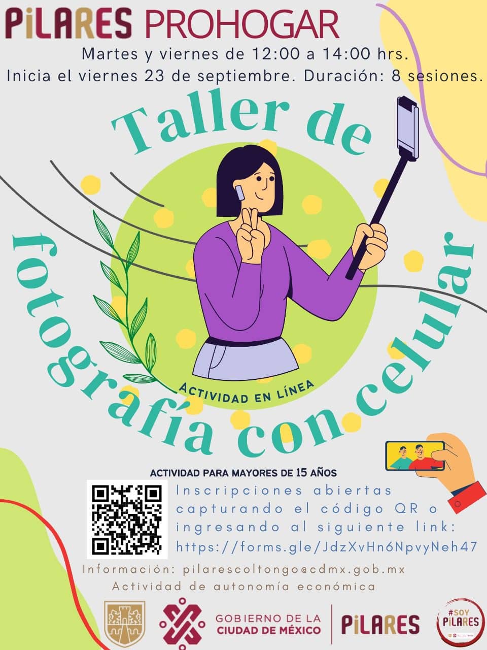 También es un curso en línea pero con formato gratis, para jóvenes a partir de 15 años | Foto: FB PILARES 