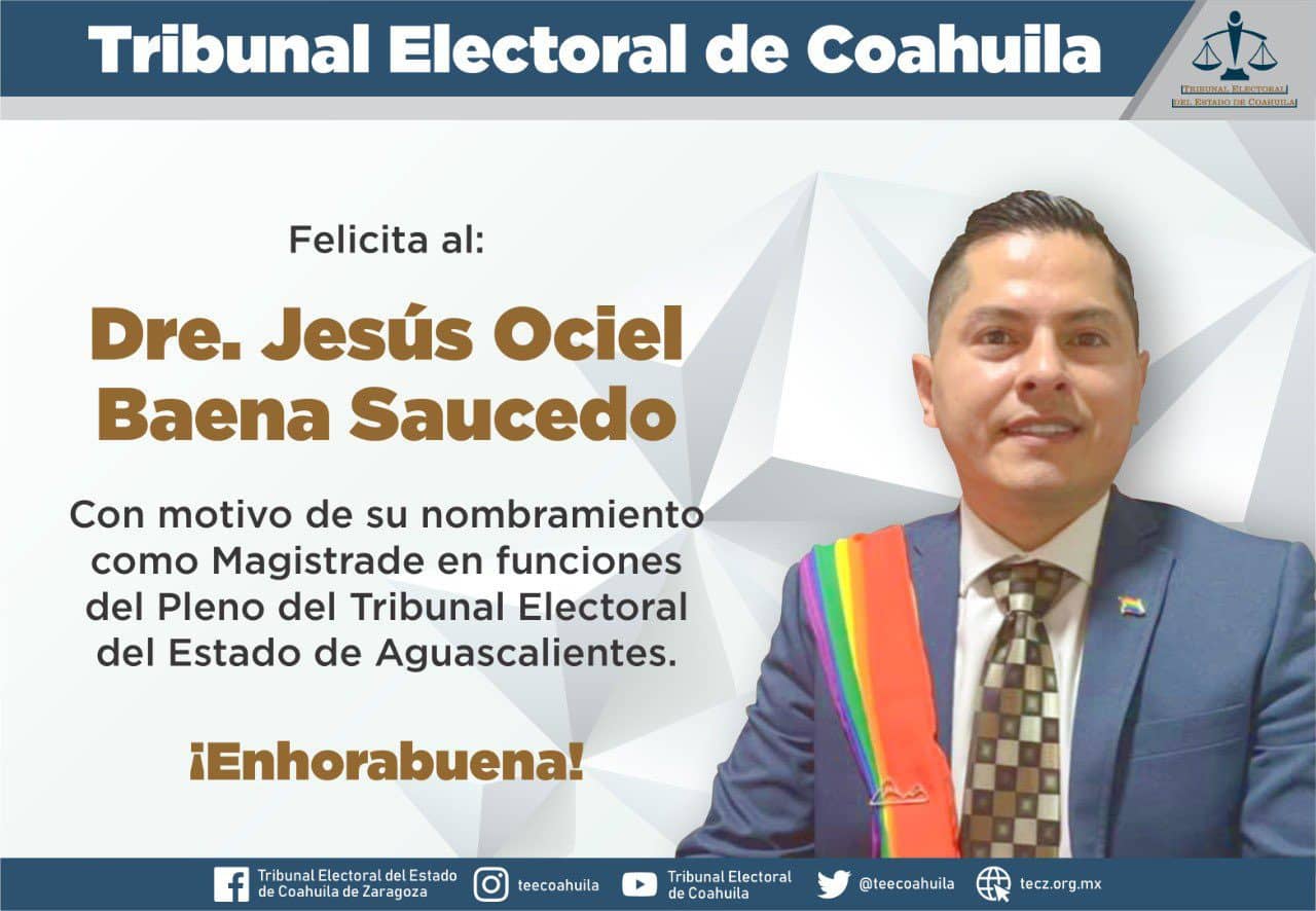 Jesús Ociel Baena Saucedo - no binario - magistrade