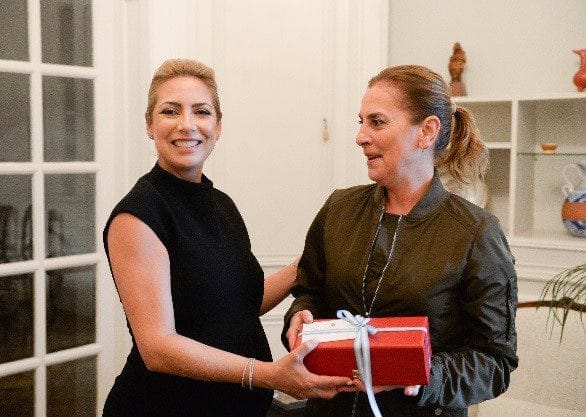 Reunión entre la primera dama de Argentina, Fabiola Yáñez, y Beatriz Gutiérrez Müller en la Residencia Oficial de México en Argentina | Foto: Oficina de Fabiola Yáñez